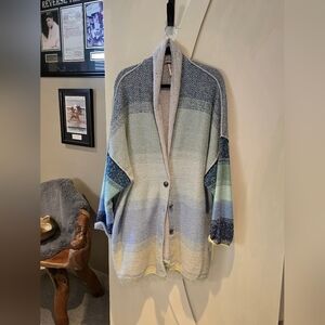 Free People Sunset Park Multi Colored Cardigan